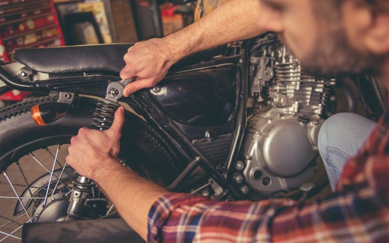 Motorbike repair shop